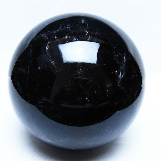 2.5Kg モリオン 黒水晶 丸玉 125mm スフィア 一点物 161-968