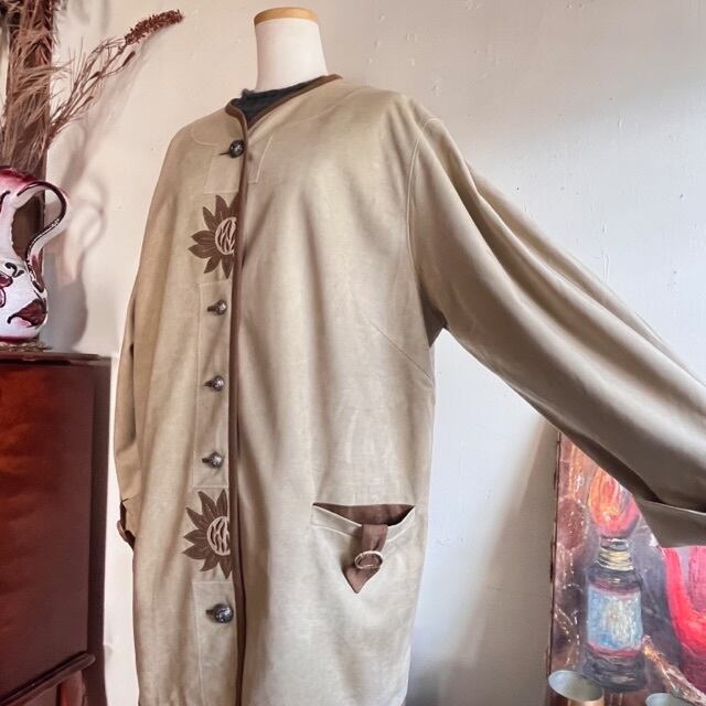 Euro vintage faux suede Tyrol jacket/ヴィンテージスウェード調