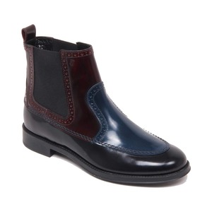 TOD'S トッズ レディース サイドゴアブーツ レザー マルチカラー