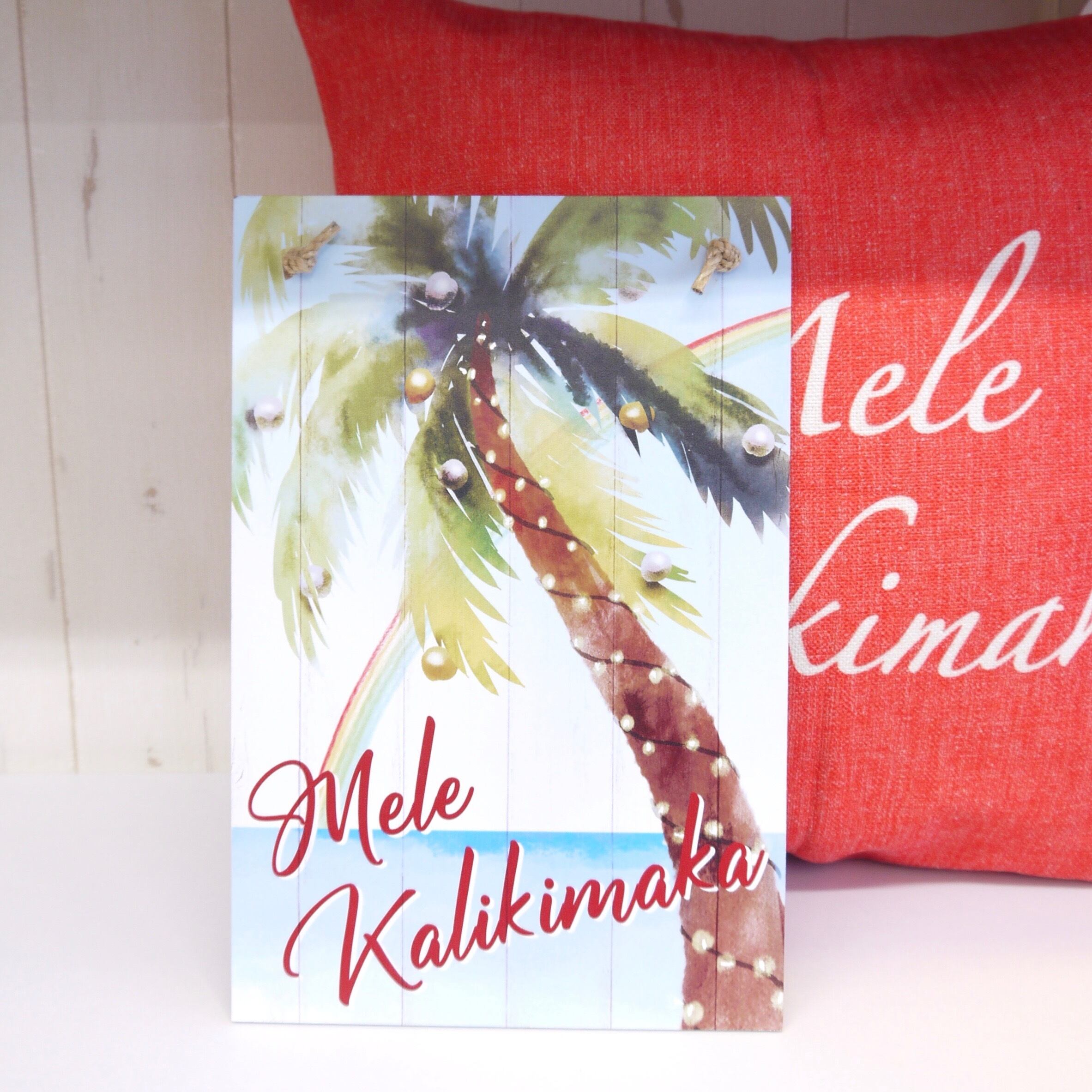 ★ハワイアン雑貨★ハワイアンクリスマス/Mele Kalikimaka/メレカリキマカ/ハワイアン サインボード/HAWAII/<パームツリー>