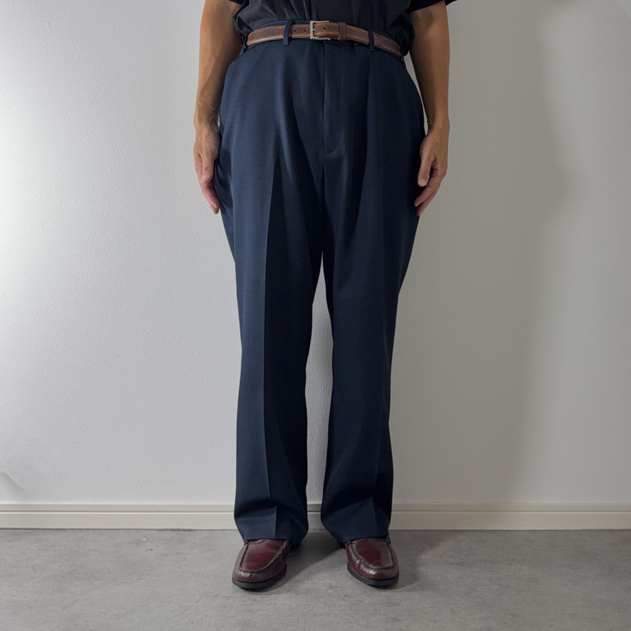 00s Levi's ACTION SLACKS NAVY [W37L29相当] 古着 - 15