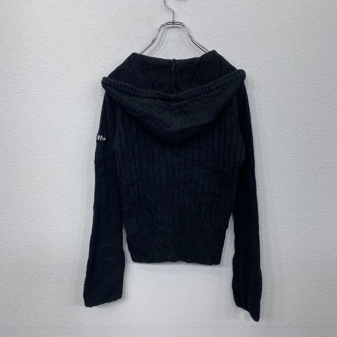 DKNY JEANS ニットパーカー レディース S ブラック ディーケーエヌワイ 