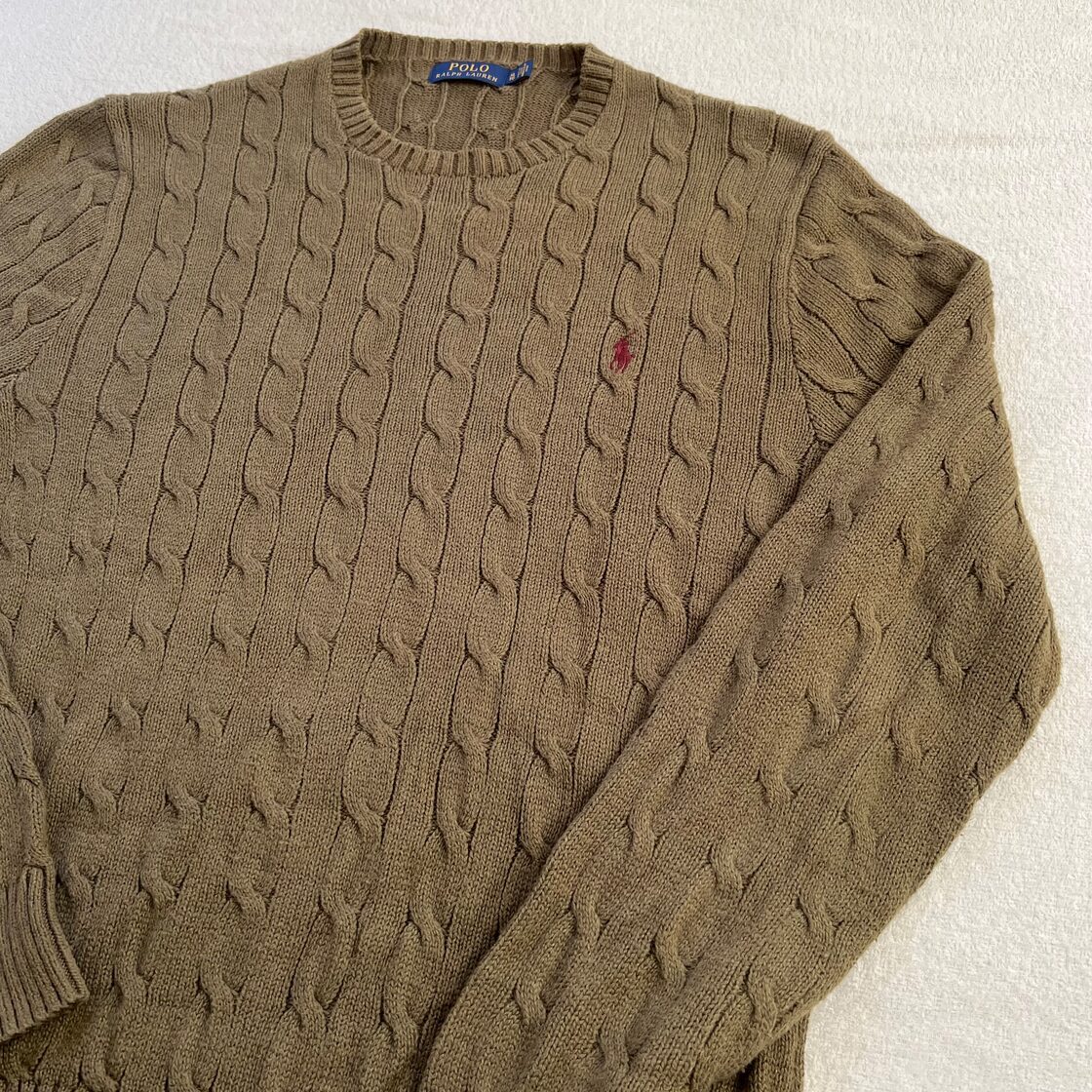Ralph Lauren ラルフローレン コットン セーター ケーブル編み ニット 