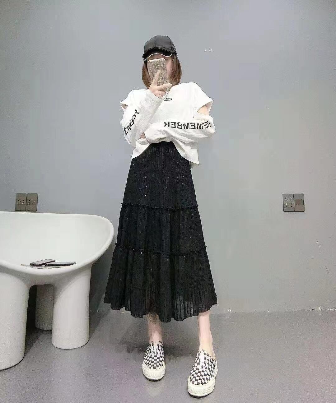 シフォンティアードスカート AJ−11352-E01