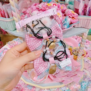 【R14】58-23くるみキャンディリボンツインヘアゴム