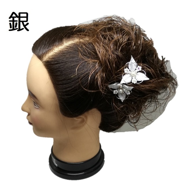 髪飾り パール ｕピン 着物 留袖 訪問着 ドレス 結婚式 パーティー お呼ばれ 日本製 下町の小さな飾り屋さん 美を結ぶ むすびの Musubino 下町の小さな飾り屋さん