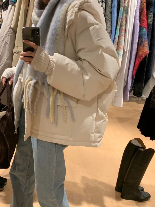 (予約) ounce / Pocket hood duck down padding 2color