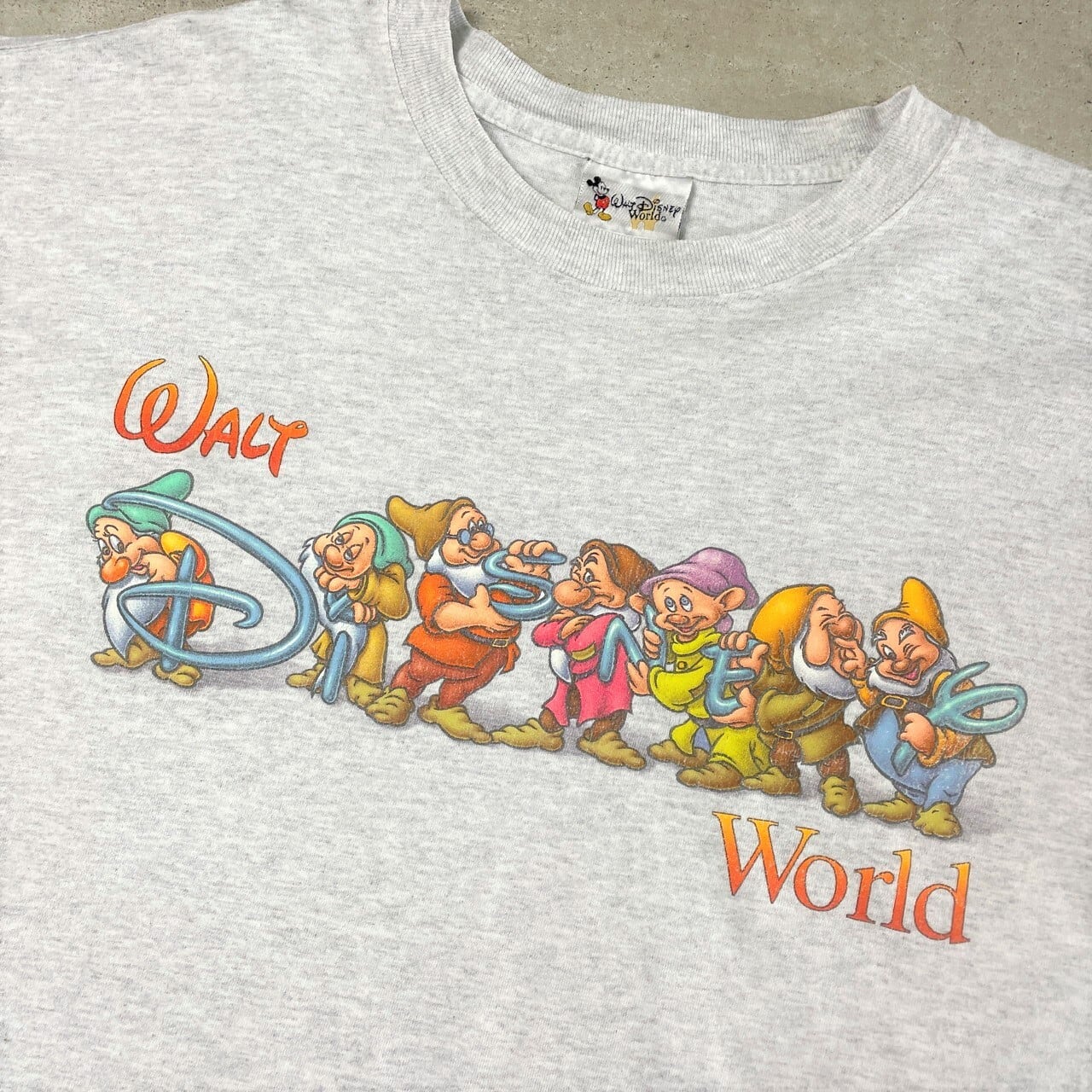 当時物激レア ヴィランズ XL 白 Tシャツ ヴィンテージ ディズニー 美品-