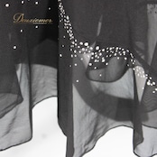 社交ダンス 衣装 スタンダード スカート レッスンウェア 女性用 レディース オールシーズン 黒 Leirena レイリーナ ブラック系 ラインストーン 社交ダンス スカート ダンスウェア 着回し レッスン ジャズダンス ストレッチ 楽な着心地 カジュアル 黒スカート モノトーン 上品 光沢感 ステージ衣装 大人 レディースファッション おしゃれ クラシック 甘すぎない シンプル スタイルアップ スカート丈 大人かわいい シーン問わず ラインストーンデザイン 伸縮性 有り