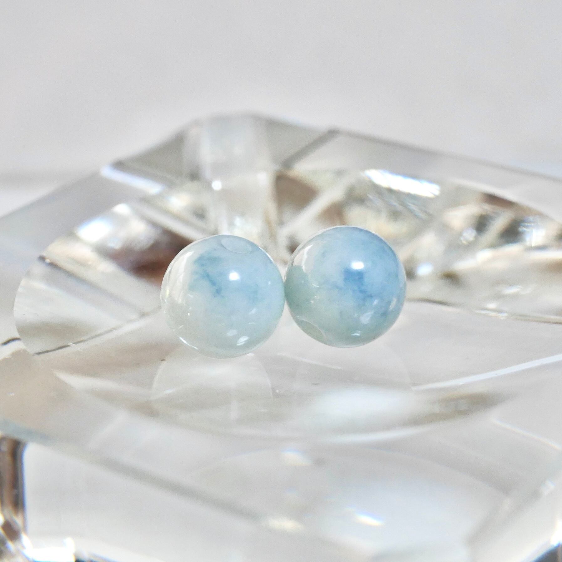 鑑定書付き高透過度本翡翠丸型ハングル 鑑定書付き高透過度本翡翠丸型ハングル