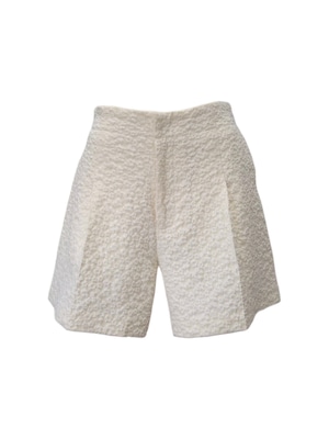 フラワージャガードショートパンツ ivory