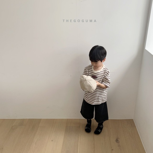 【即納】Continue Striped T-shirt