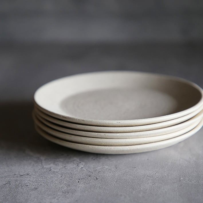 取り皿(ソーサー)白灰化粧