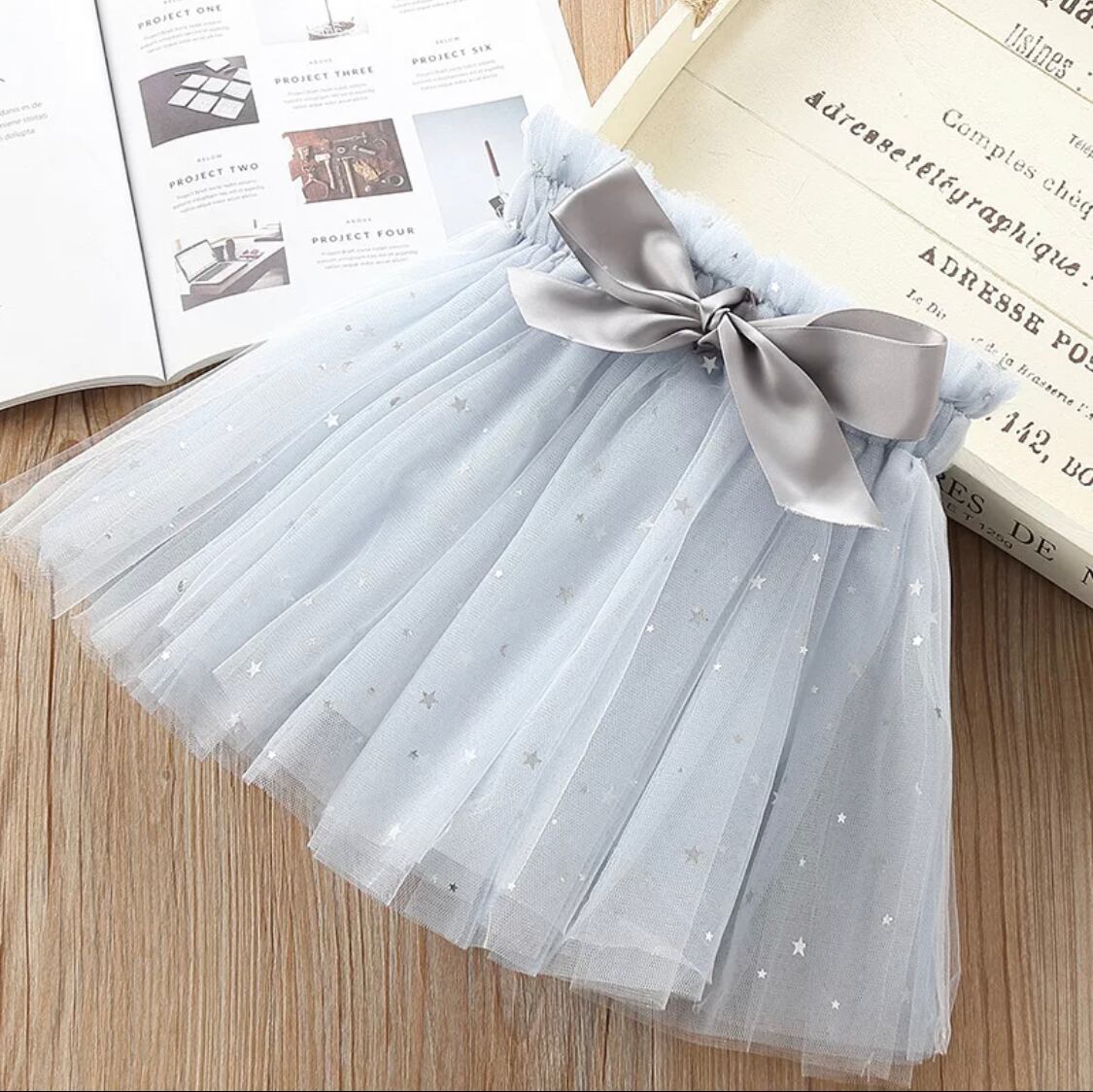 リボンチュールスカート》》》》チュチュ スパンコール 海外子供服 プチプラ ベビー キッズ 女の子