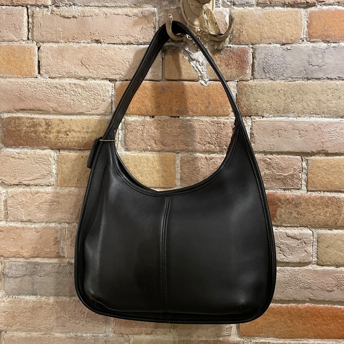 old coach “grove leather ergo bag” black USA製 オールドコーチ ハンドバッグ ブラック anemone