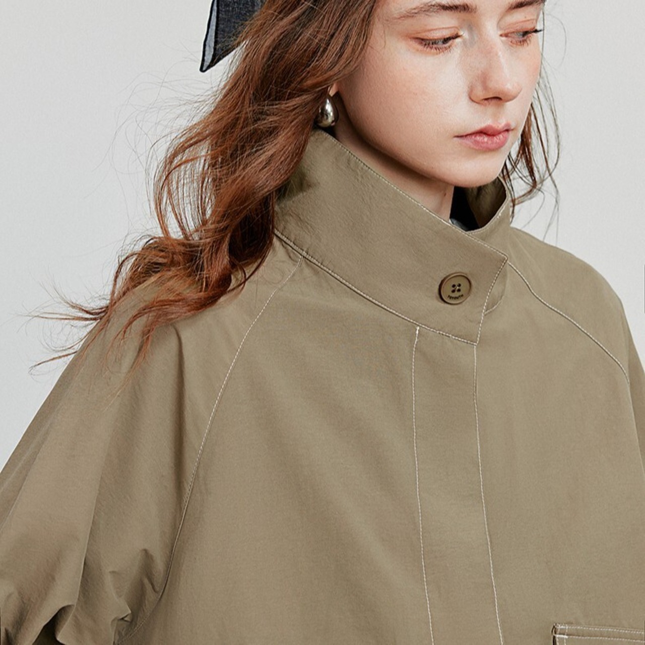 Stitched Drawstring Jacket / ステッチ ドローストリング ジャケット