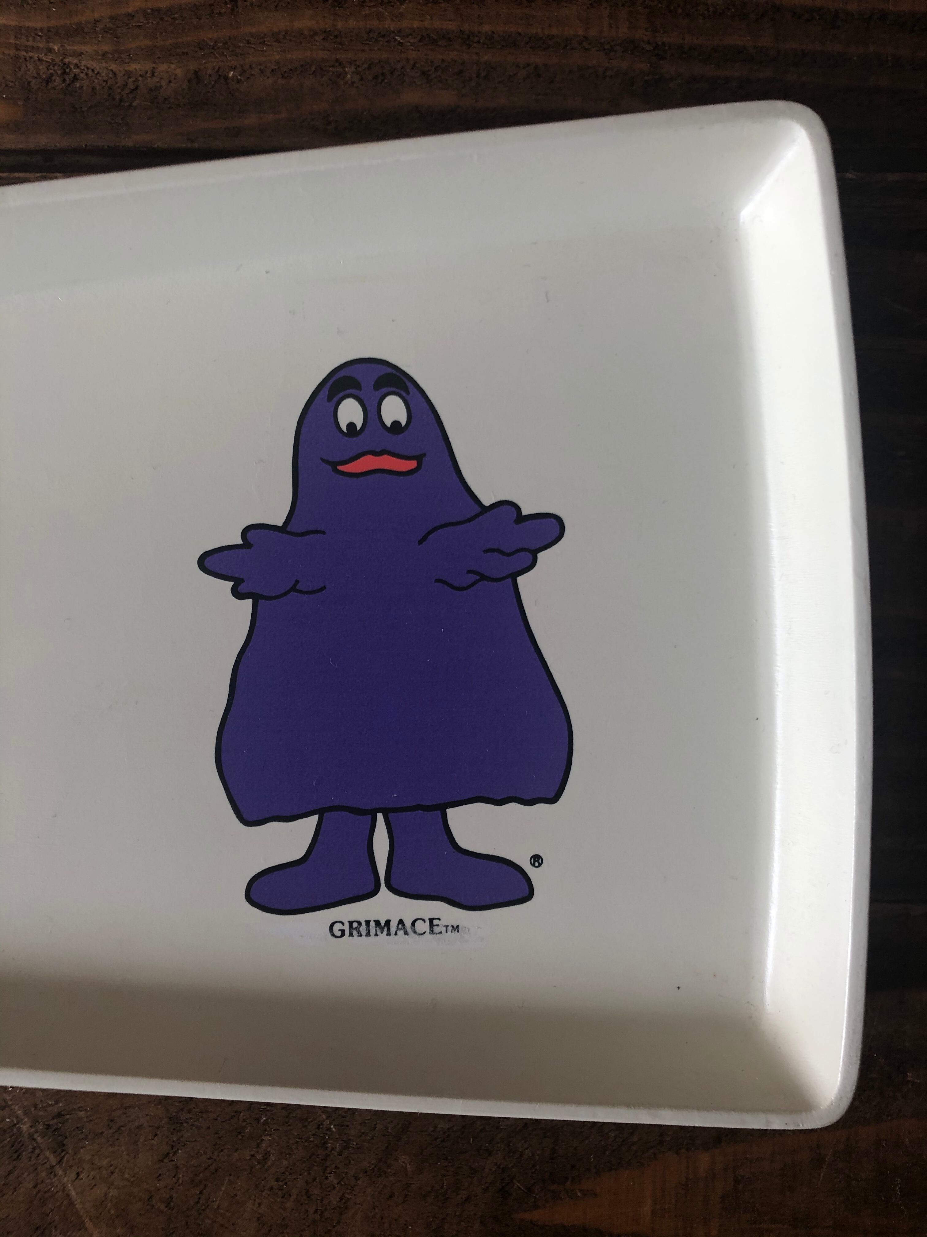 McDonald's Plastic Tray ''GRIMACE