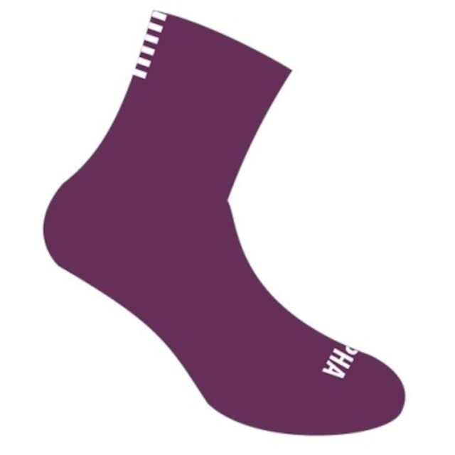 Rapha PRA TEAM SOCKS REGULAR DEEP MAGENTA/WHITE