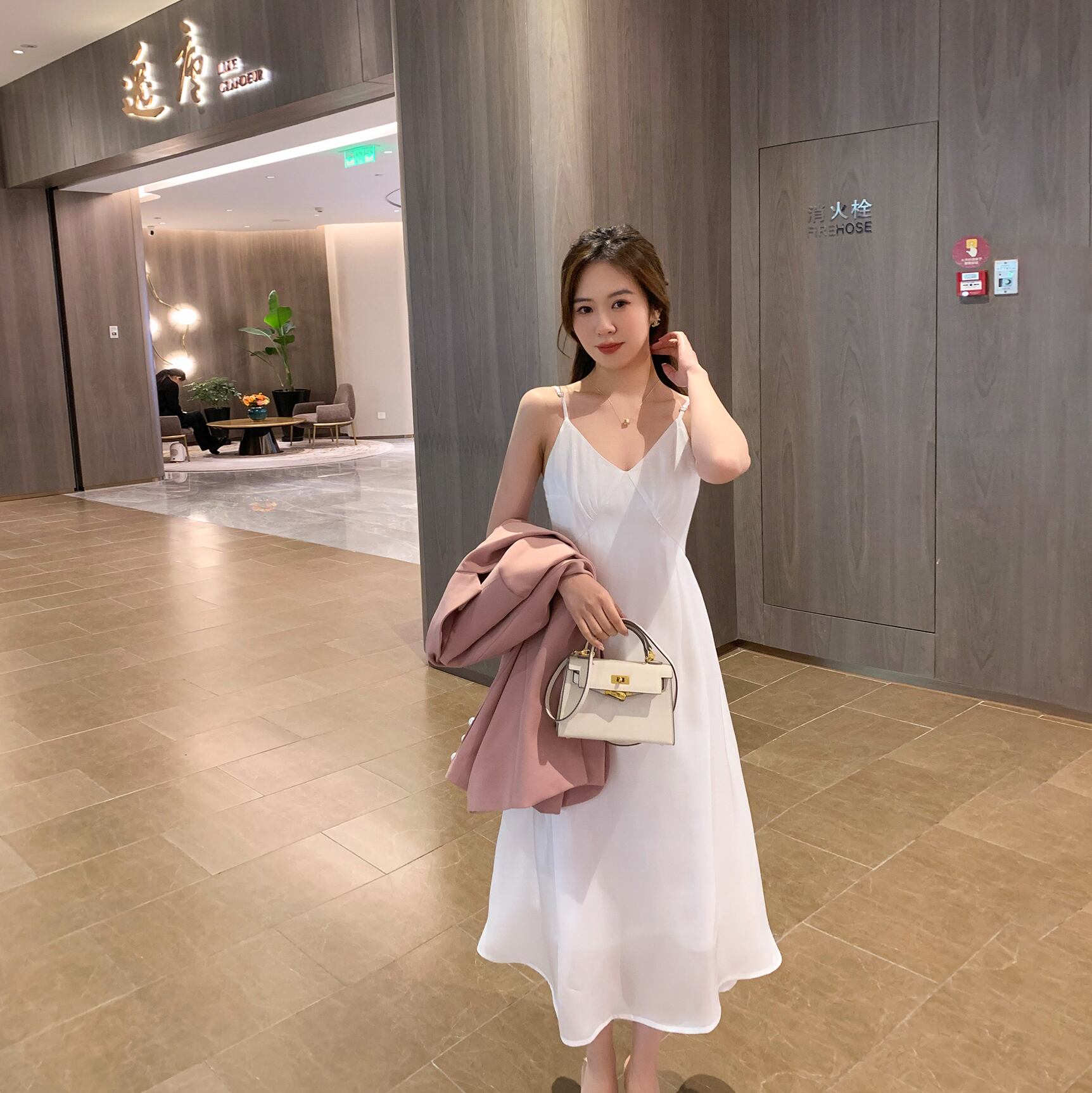 ホワイトドレス スプリングルーズスカート 春物 6Du_Shop_Women78648577479