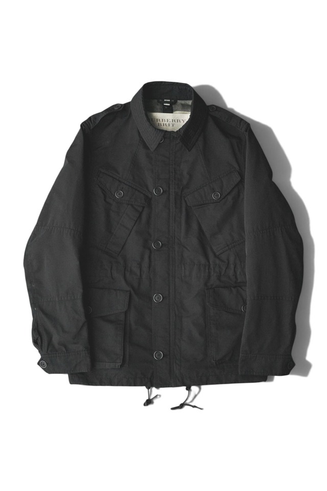 00's~ "BURBERRY BRIT" Polyester Field Jacket — British Army Sampling