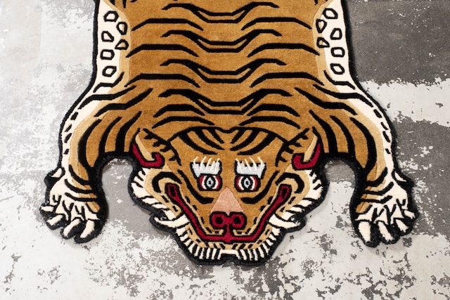 Tibetan Tiger Rug 《Sサイズ•ウール192》チベタンタイガーラグ