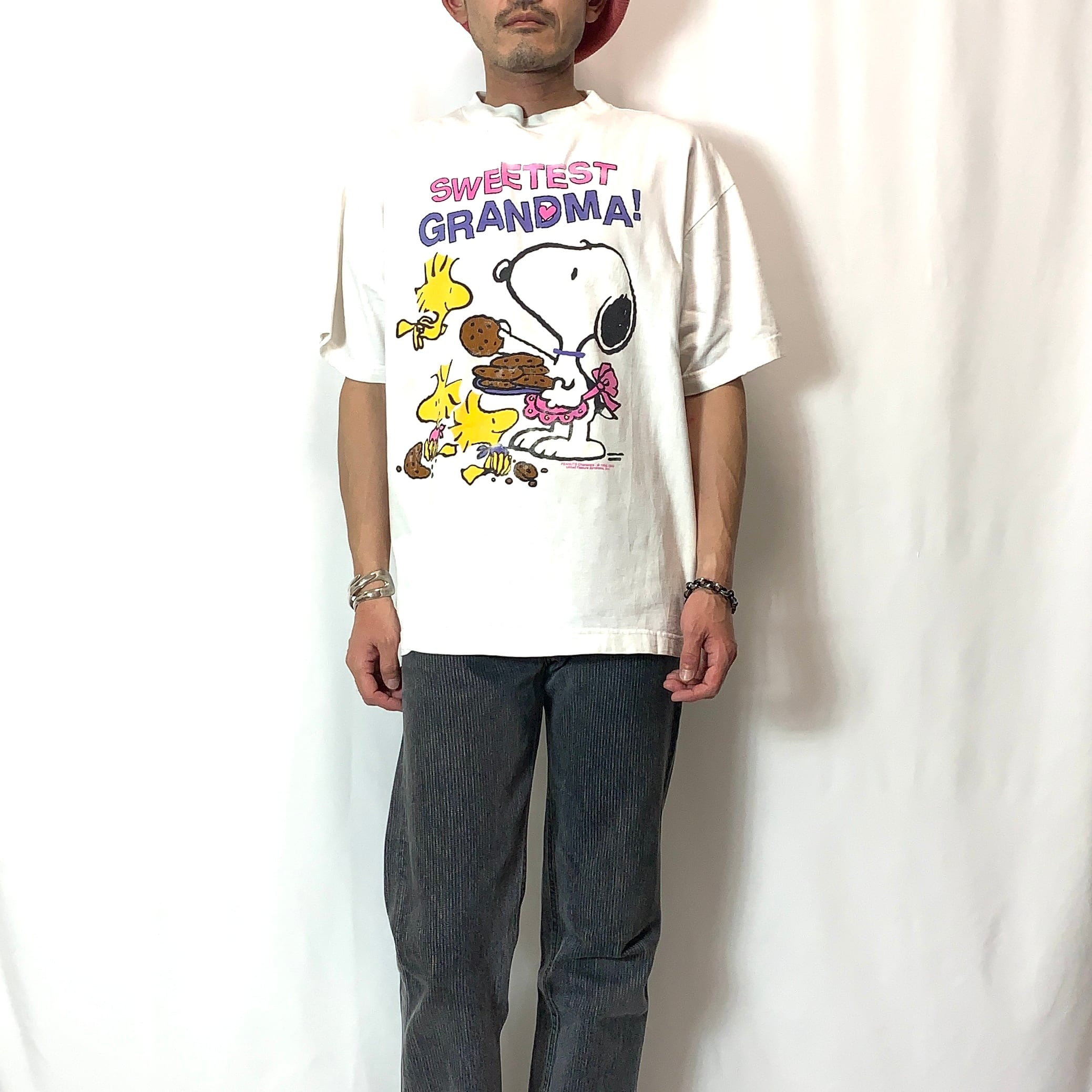 vintage 90s print T-shirt SNOOPY PEANUTS Characters プリントT ...