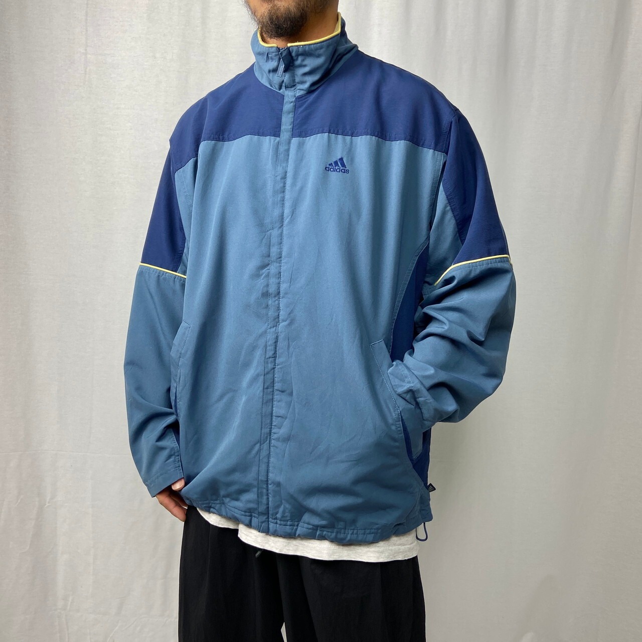 00年代 adidas アディダス ポリエステル トラックジャケット メンズXL 