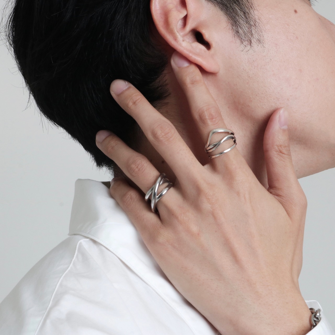 アクセサリー 13Lue cross ring triple cross ring triple cross ring | 13lue