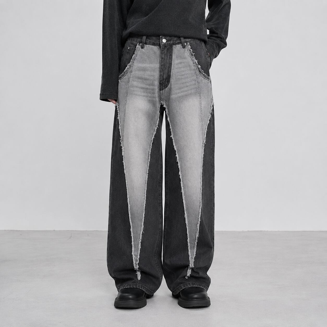 Patchwork design denim 0004