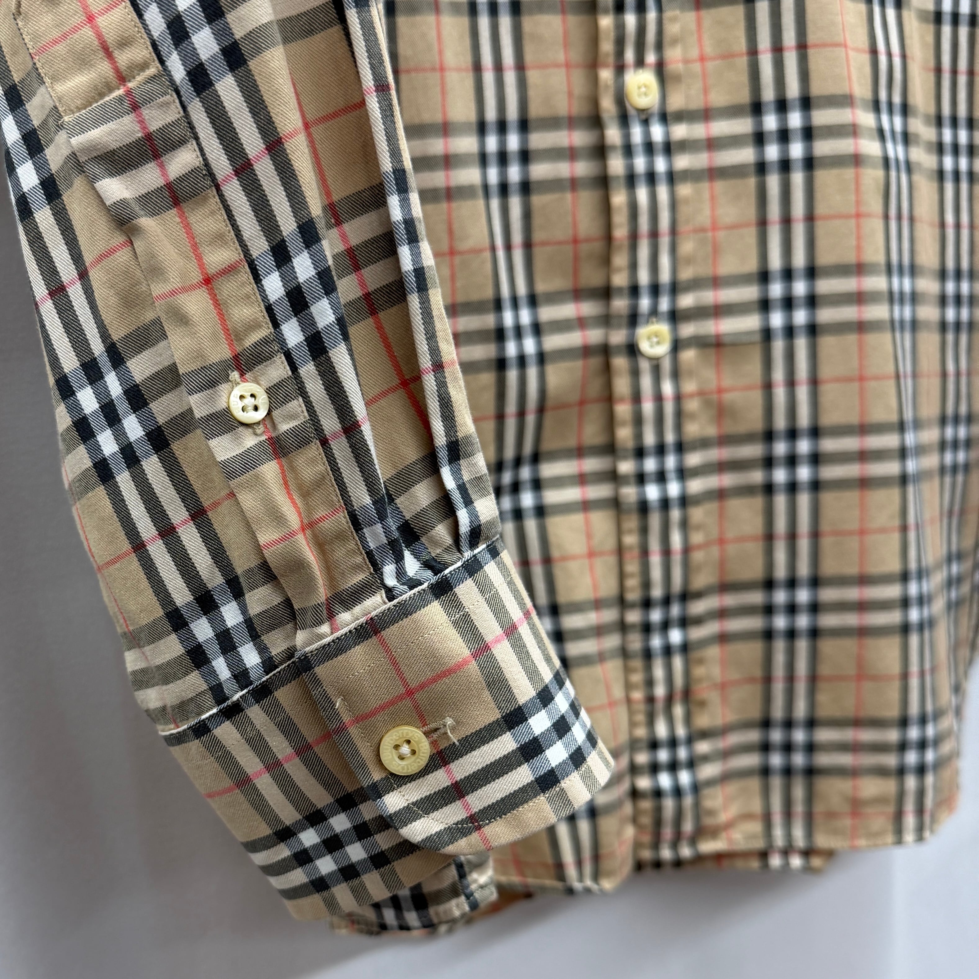 90s!Burberrys☆ベージュ L◎ノバチェックL/S shirt☆ 【公式通販】