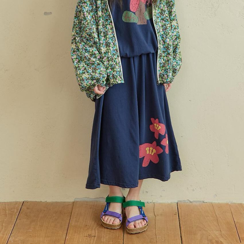 «予約»«ジュニアサイズあり»«navi» デイリースカート 2colors