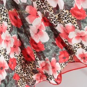 社交ダンス 衣装 スタンダード 上下セット ツーピース レッスンウェア パーティ衣装 赤 黒 ICHIOKU イチオク ブラック系 レッド系 花柄 シック デザイン 二重スカート ボリューム 優雅 動き ヒョウ柄 伸縮性 ウエストゴム パーティー ダンスウェア フラワープリント レディース おしゃれ 華やか 上品 体型カバー 競技用 かわいい