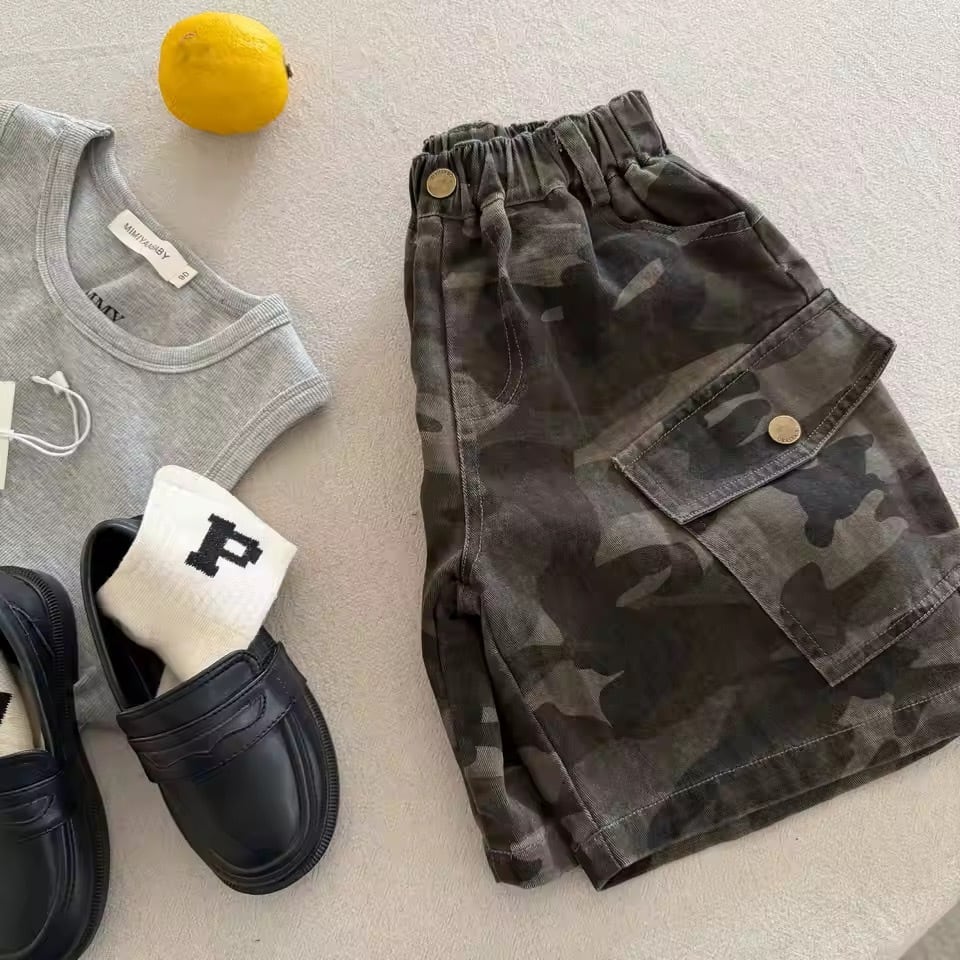 カモフラージュハーフパンツ