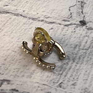 CHANEL シャネル ココマーク A13B パール イヤリング ゴールド A-10596