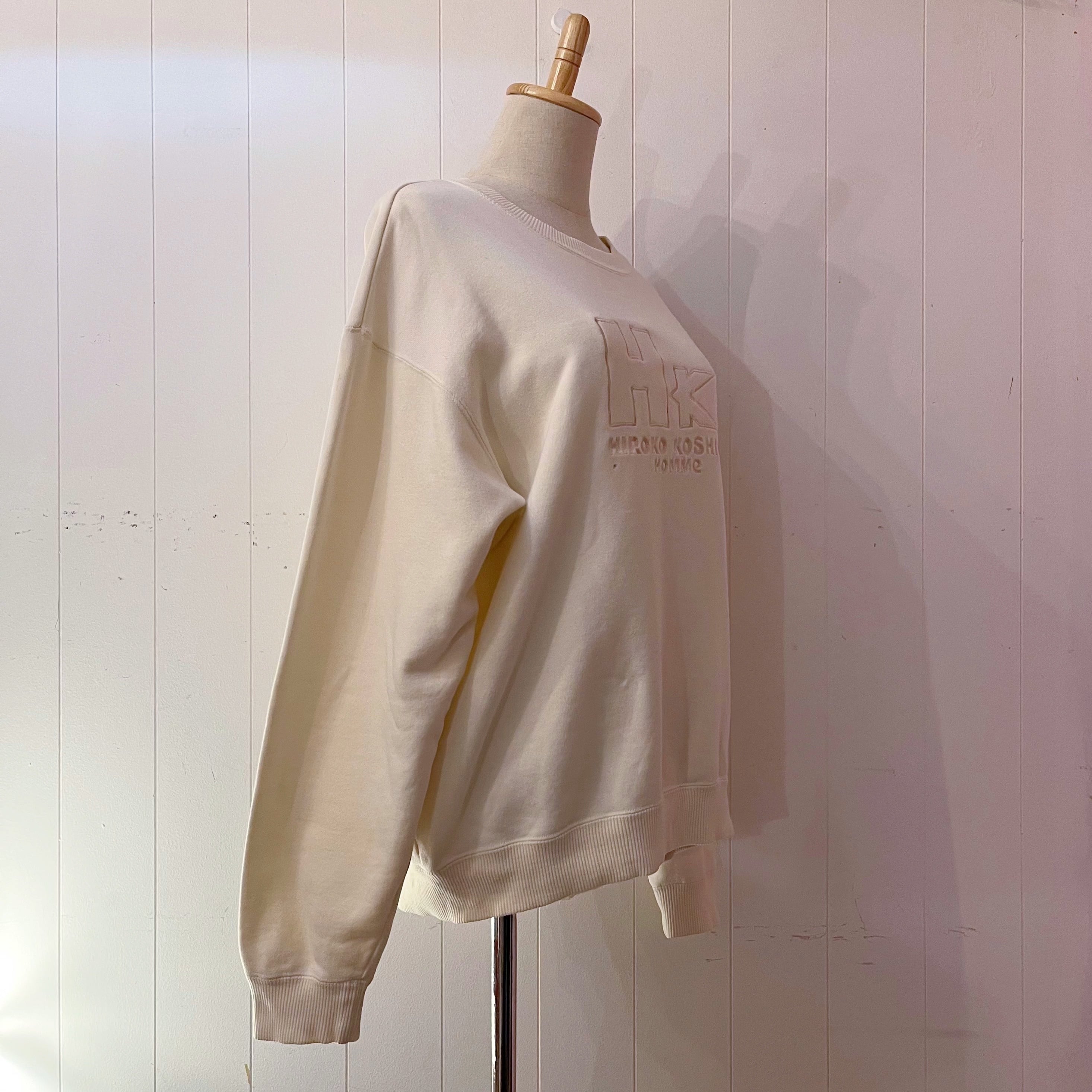 KOSHINO HIROKO / ivory cotton sweat