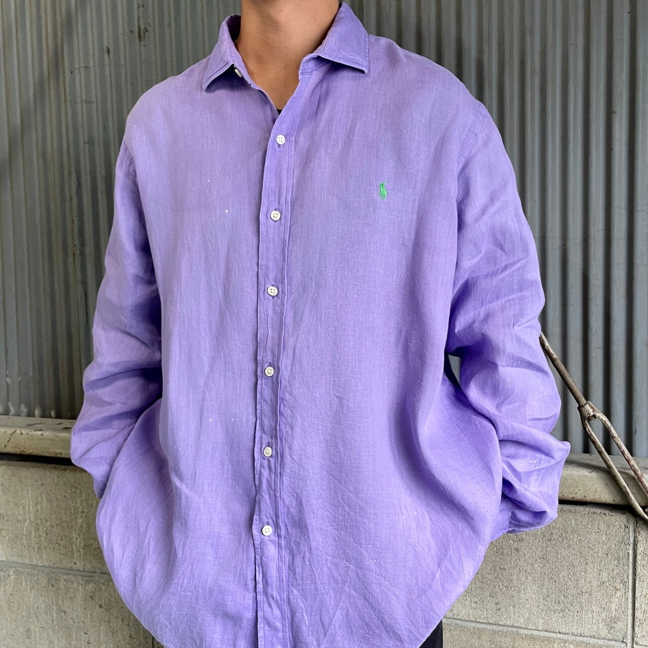 ビッグサイズ Polo Ralph Lauren ポロ ラルフローレン 長袖 リネン 