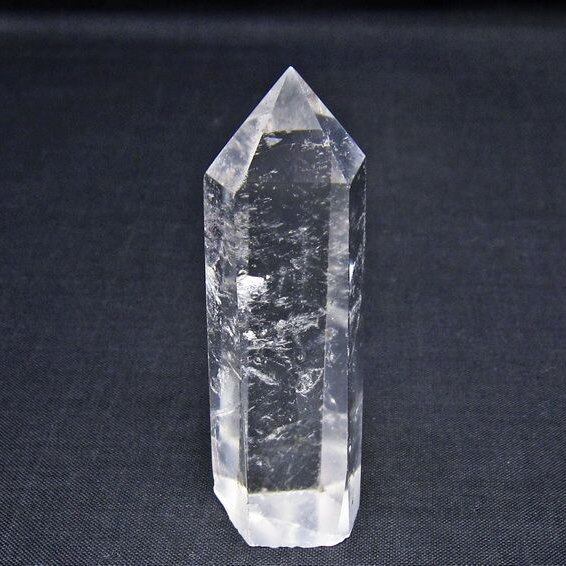 水晶 六角柱 ポイント 置物 一点物 142-11144