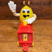 M&M's クリスマス・トレイン・トッパー サーカストレイン 列車 機関車 イエロー ミールトイ エムアンドエムズ MU-241