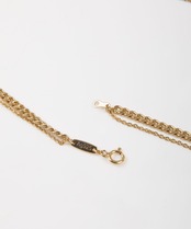 【#Re:room】SV925 W CHAIN LONG NECKLACE［REA222］