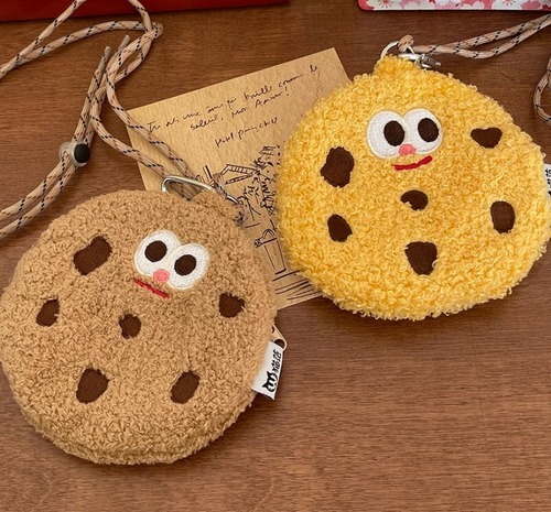 【お取り寄せ】★2色★ クッキーバッグ 収納 小銭入れ プレゼント 韓国風 巾着袋