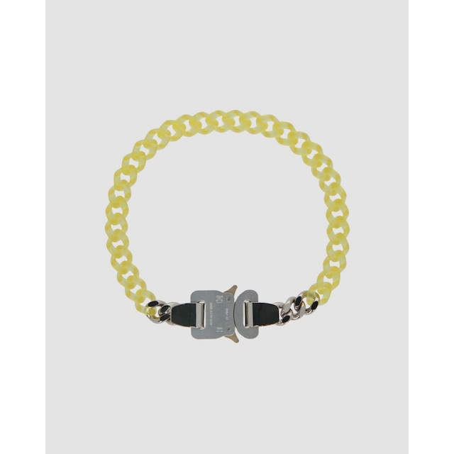 1017 ALYX 9SM  NYLON AND METAL CHAIN NECKLACE  YELLOW