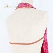 社交ダンス 衣装 ラテン ドレス ワンピース デモ 競技 ダンス パーティ ピンク 伸縮 軽い ピンク系 かわいい 衣装 フェス 競技用 おしゃれ 発表会 舞台衣装