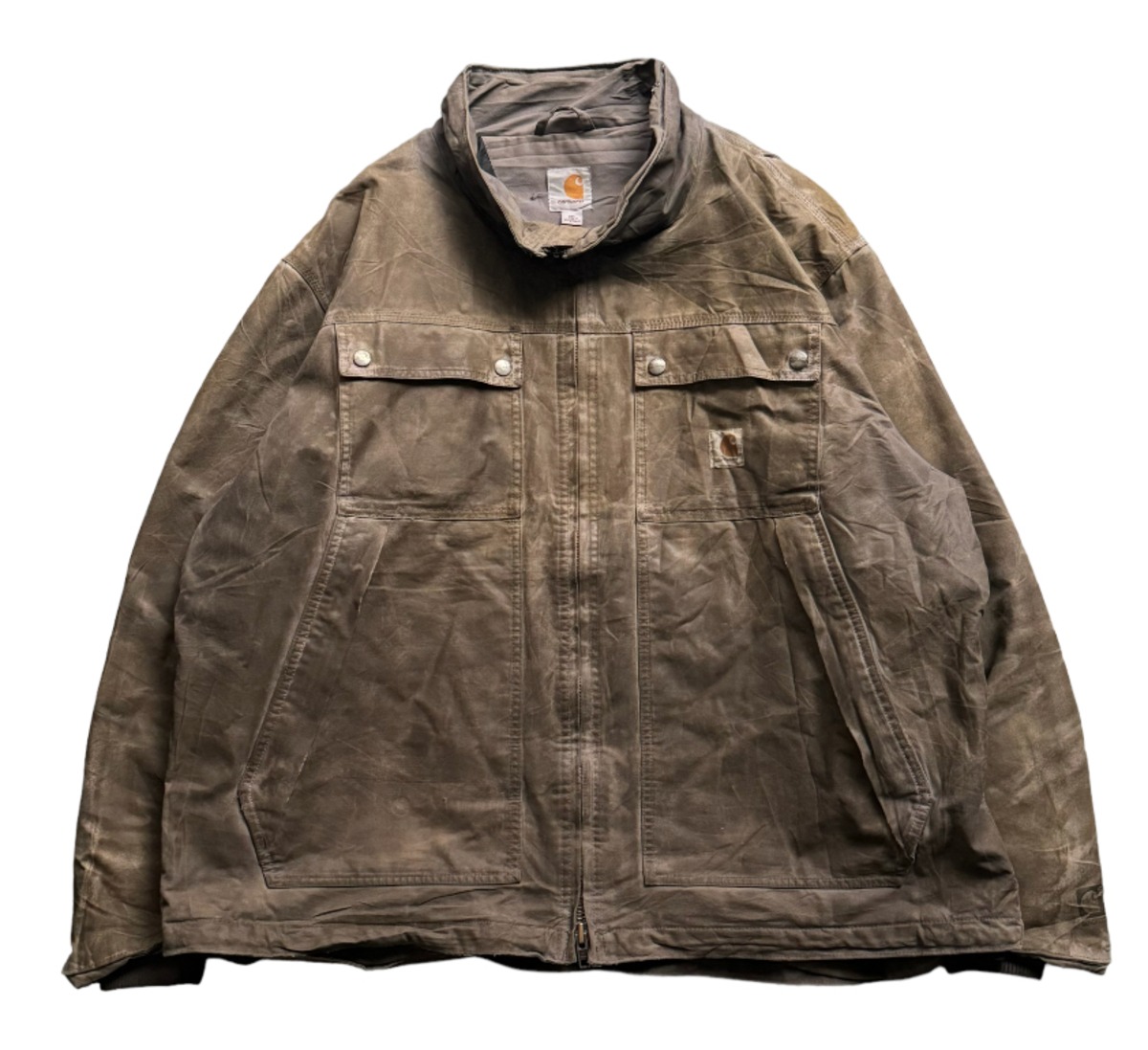 carhartt oiled jacket | emeraude