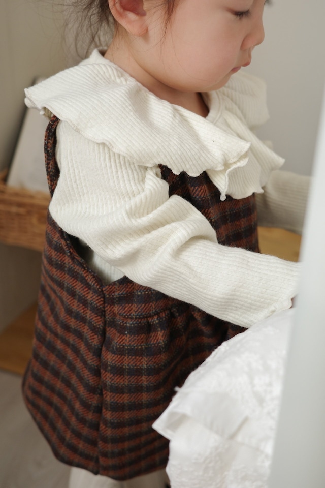 [mimimarket] cream colour tee