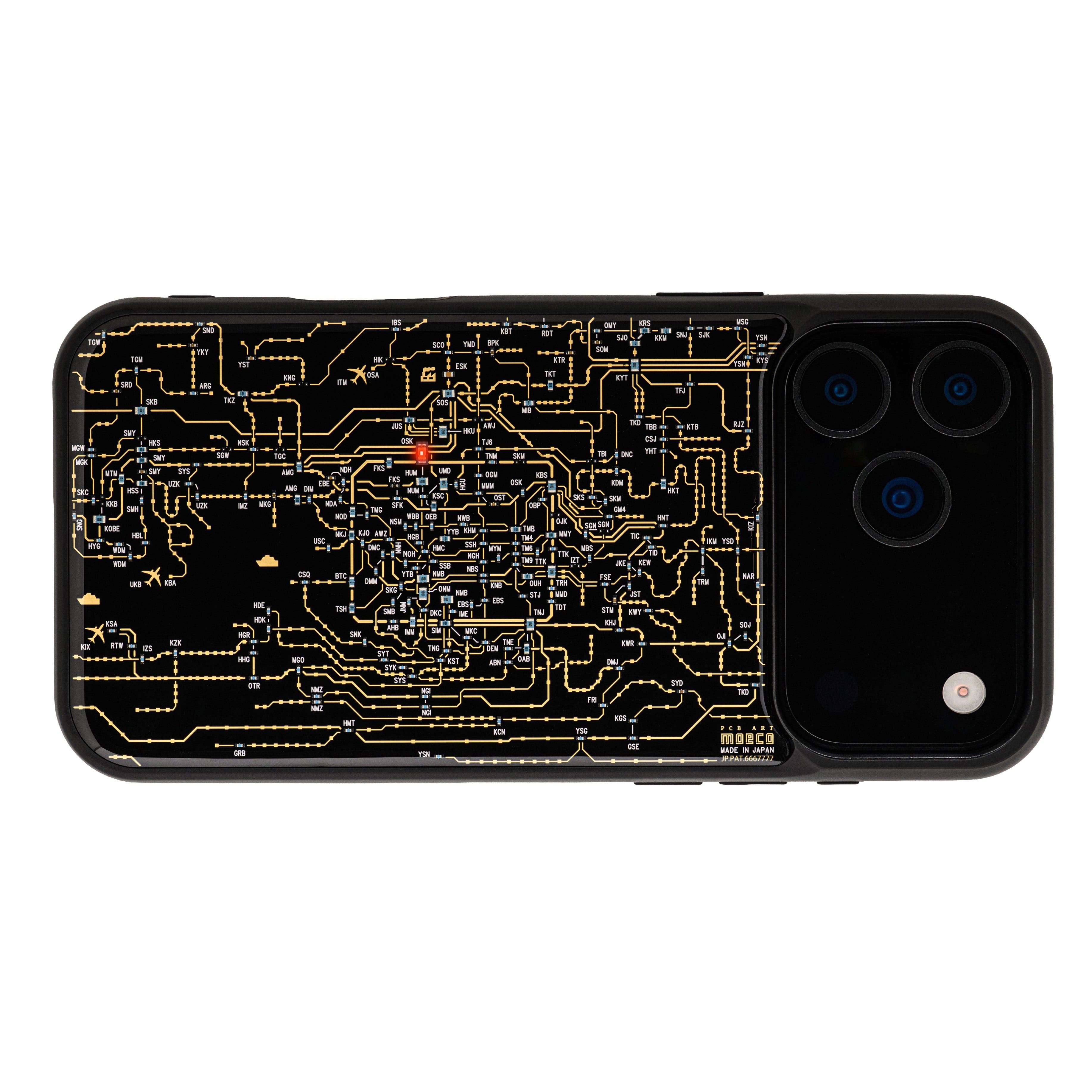 FLASH 関西回路線図 iPhone 17 Pro Max ケース | PCB ART moeco