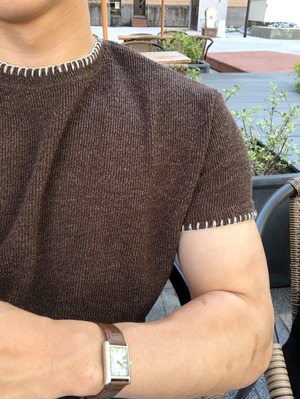 Coal Stitch Muscle Knit Tee (2color)