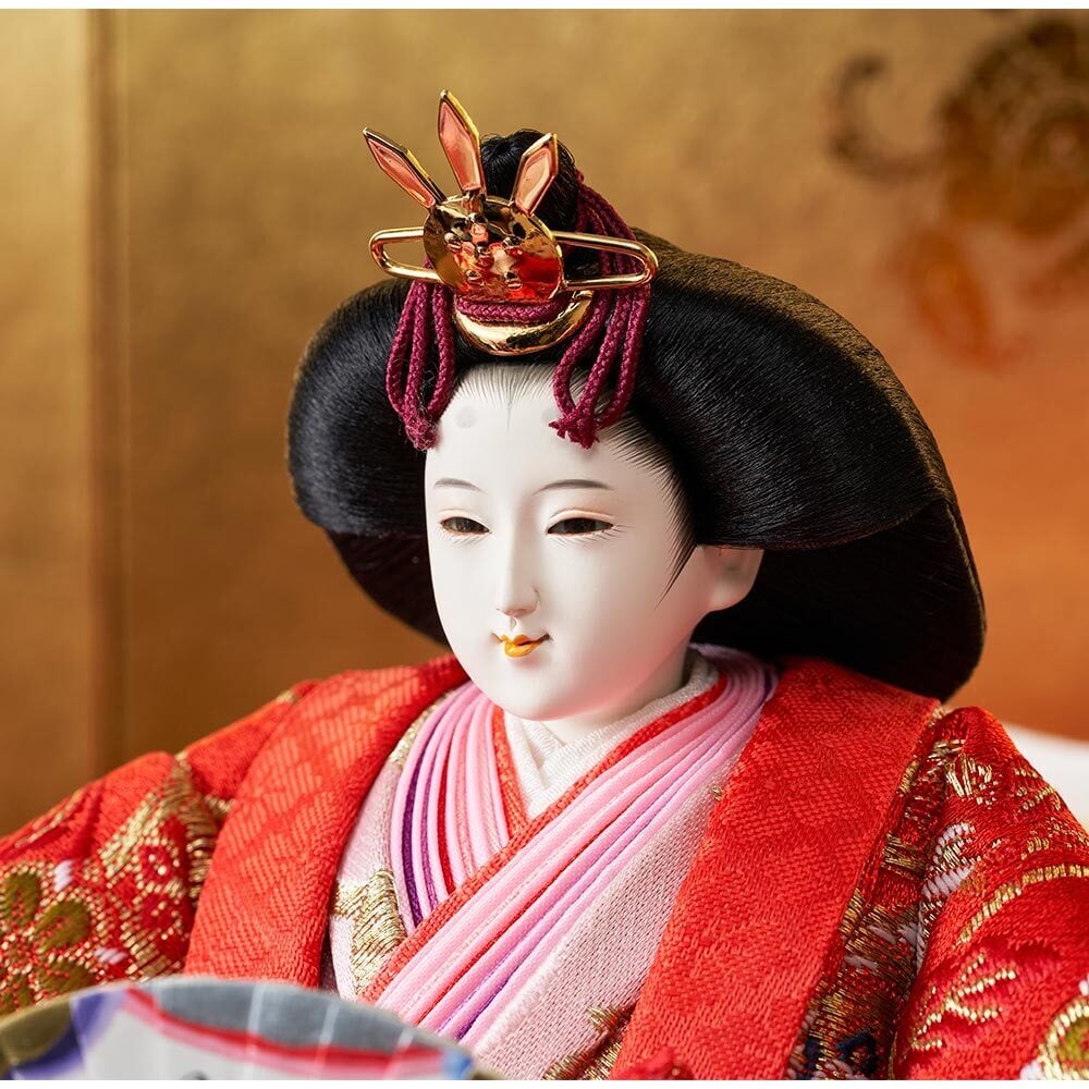 雛人形｜久月 二世光匠作 西陣織金蘭｜女の子 ｜桃の節句｜コンパクト