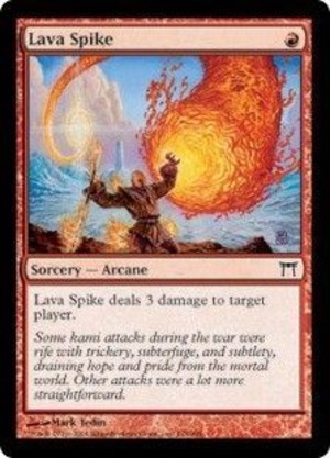 MTG《溶岩の撃ち込み/Lava Spike(CHK)》英語 ※プレイ用