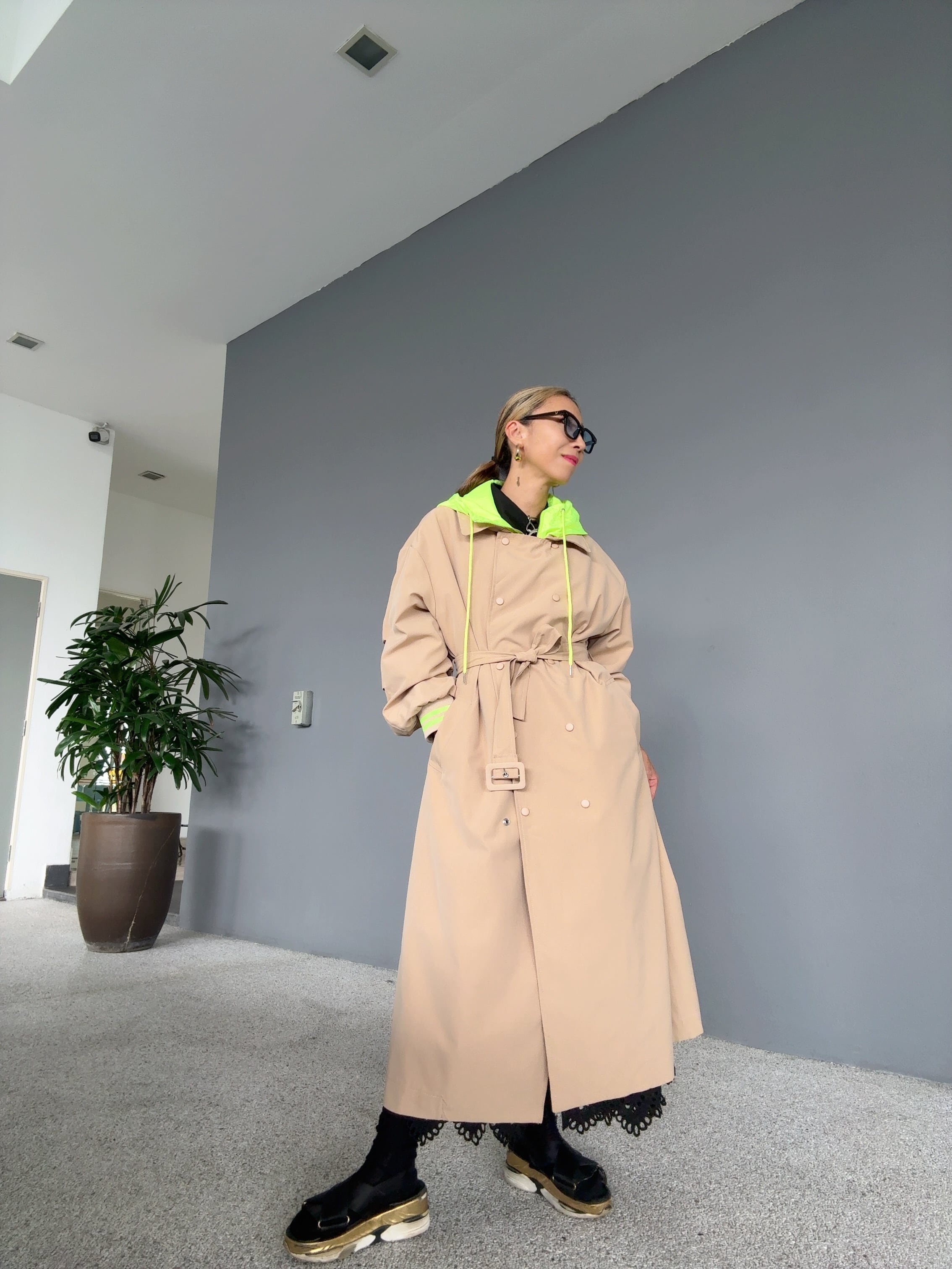 Foodie Neon Color Trench Coat【即納】 | MARIA