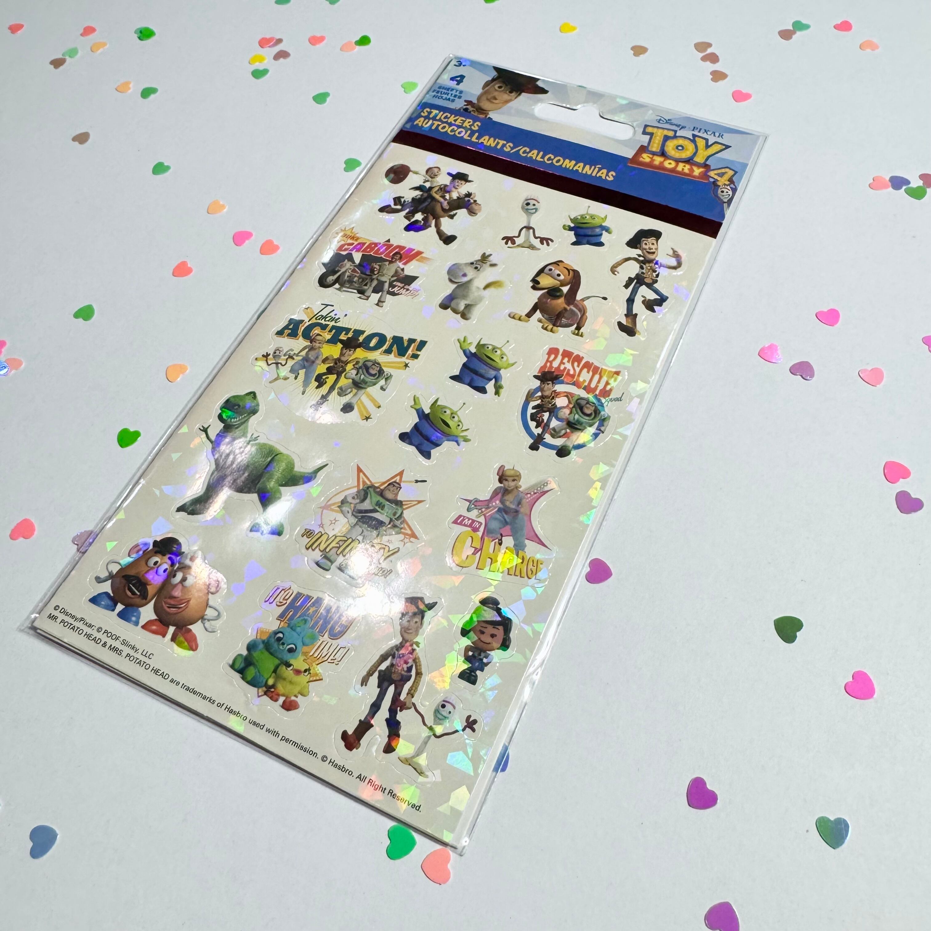 トイストーリー 4『Disny PIXAR TOYSTORY4』キラキラシール 4シート